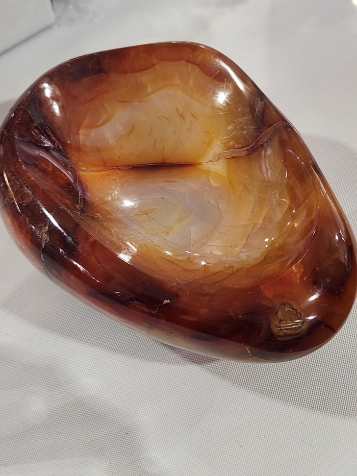 Carnelian Handmade Bowl: Home Warmth and Meditation Serenity | Reiki/Chakra/Healing | Home Decor - Shwasam