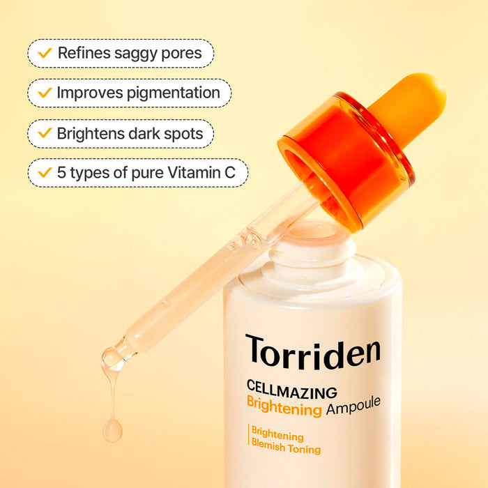Torriden CELLMAZING Vita C Brightening Ampoule Nudie Glow Australia