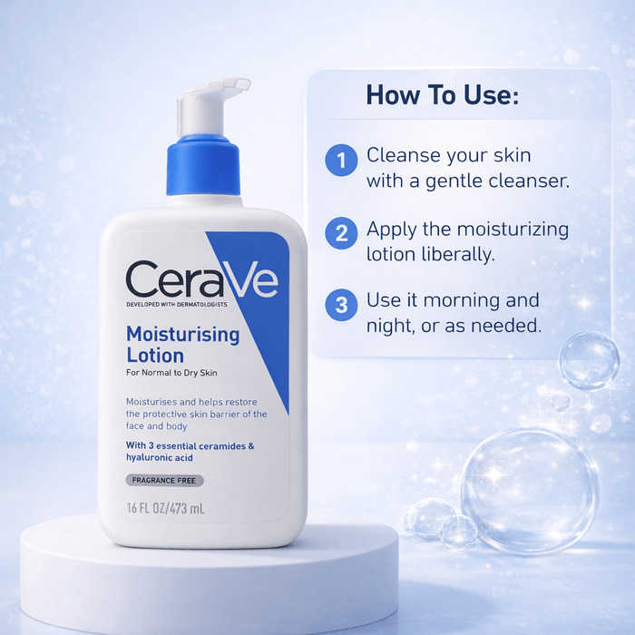 CeraVe Moisturizing Lotion 473ml - Cosmosentials