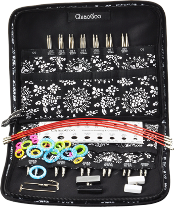 Chiaogoo 4" TWIST Interchangeable Needle Set Red Lace US 2-8 (2.75mm-5mm)