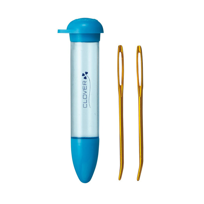 Chibi Jumbo Darning Needle Set Bent tip (blue) by Clover