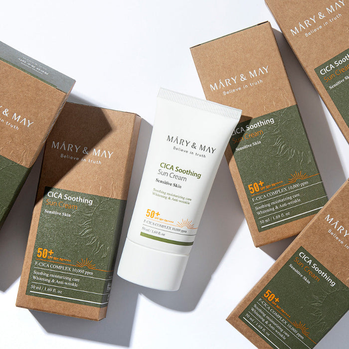 CICA Soothing Sun Cream SPF50+ PA++++ - Korean-Skincare