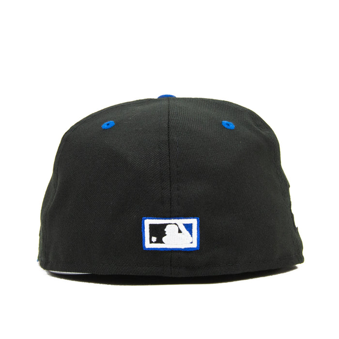 Cincinnati Reds 75 World Series Commissioner Fitted Cap (Black/Royal)