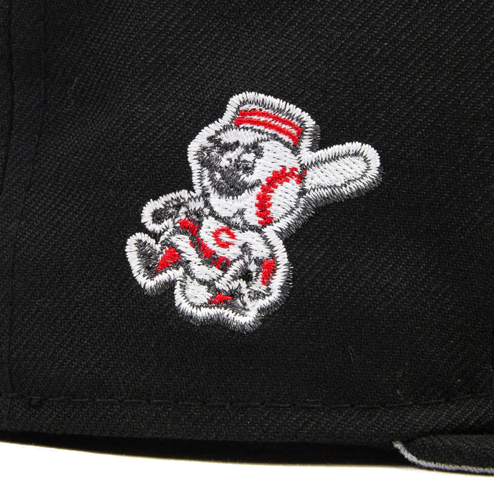 Cincinnati Reds C Font Fitted Cap (Black)