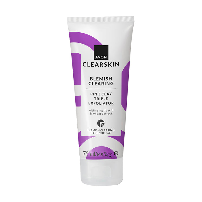Clearskin Blemish Clearing Pink Clay Triple Exfoliator - 75ml