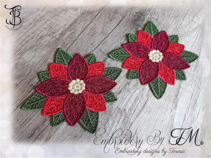 Coaster Poinsettia / 4x4 hoop