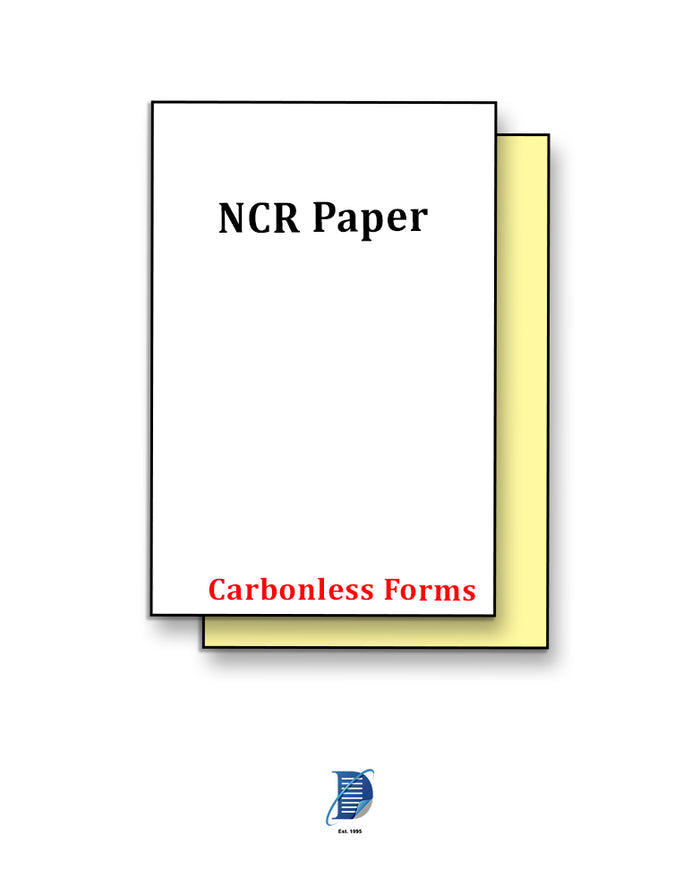 Collated 2 Part NCR Carbonless Paper - 8.5 x 11 - (White & Yellow)