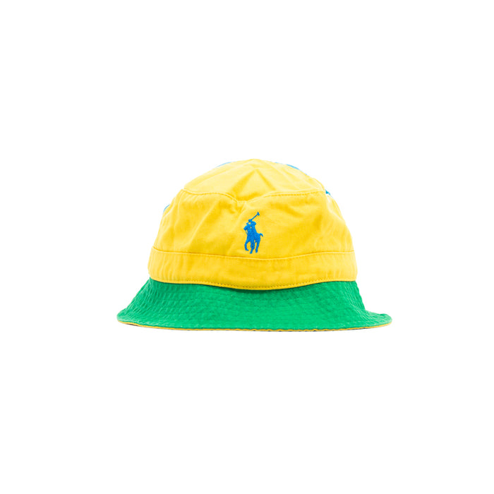 Color-Blocked Twill Bucket (Pacific Royal/Yellowfin)