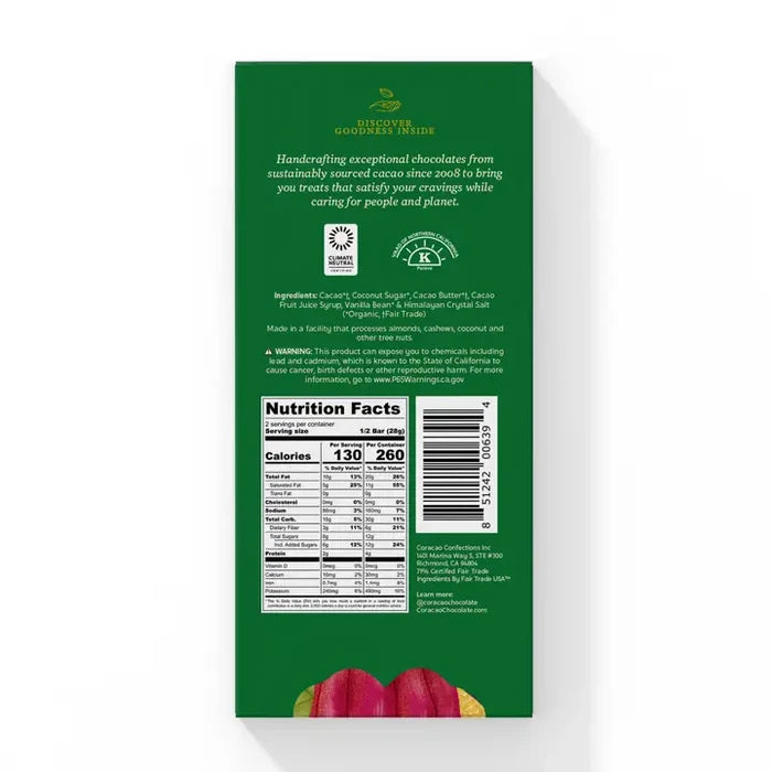 CORACAO Cacao Fruit and 81% Dark Chocolate