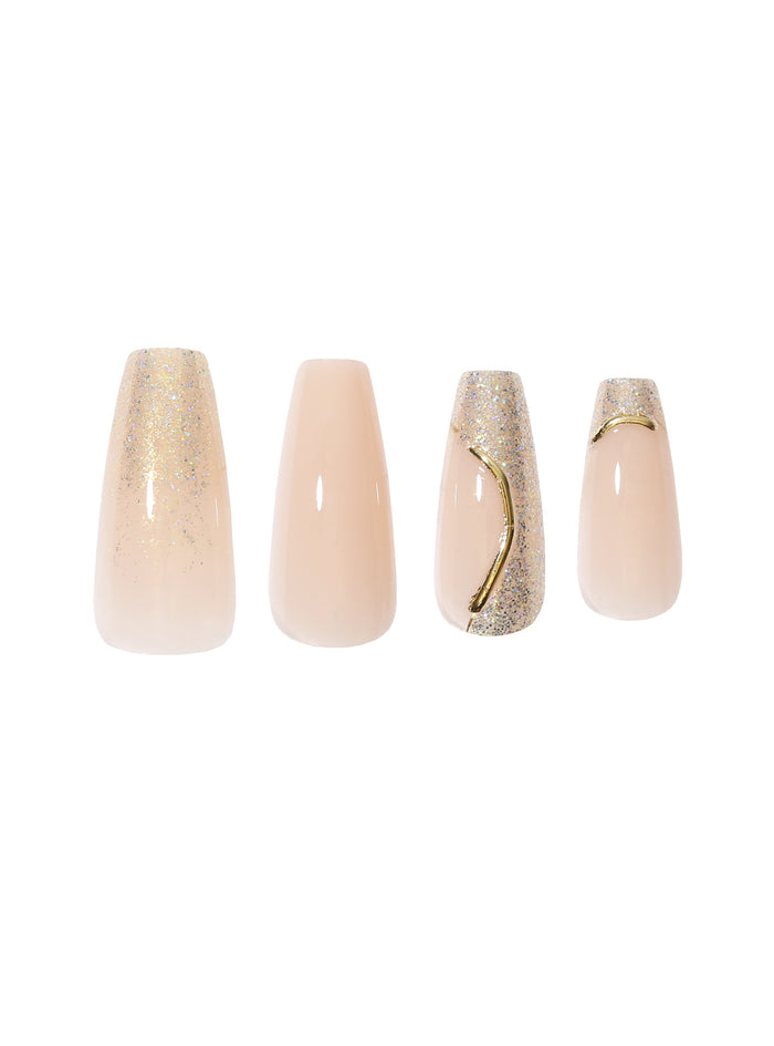 Couture Press On Nails - ntct-04-coffin-long