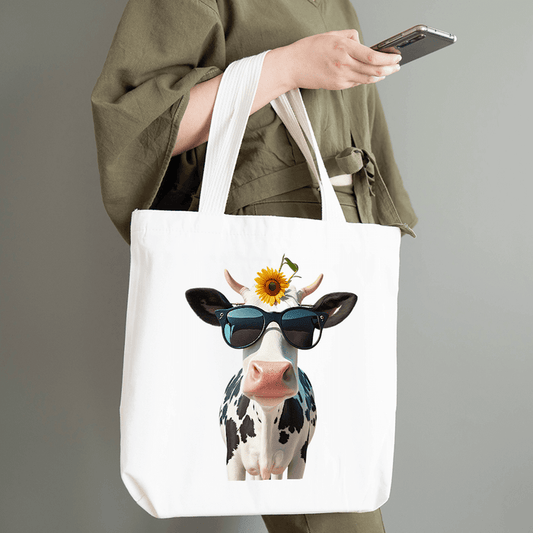 Cow with Dark Glasses Design - HeatPressNation