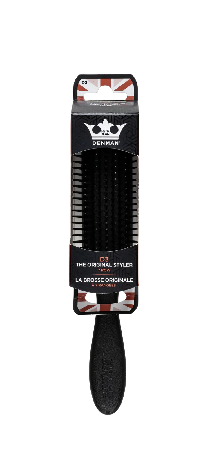 Denman Jack Dean The Original Styler 7 Row - JD003BLK
