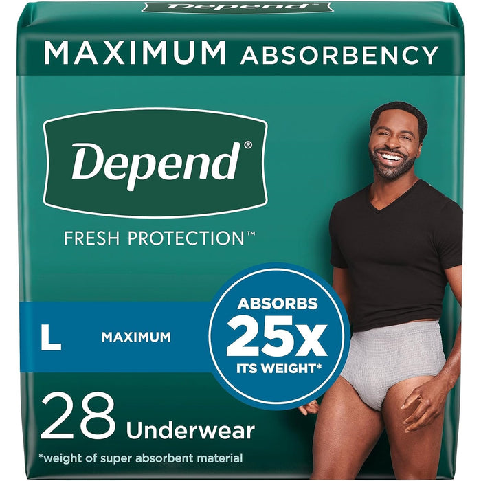 Depend Fresh Protection Underwear for Men, Maximum - 53745-Pack - LL Medico