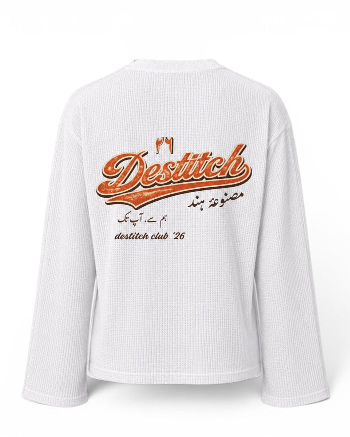 Destitch Club '26 Oversized Waffle Tee