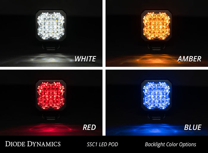 Diode Dynamics SSC1 White Pro LED Pod (Pair)
