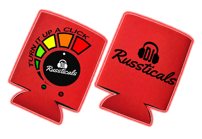 DJ Russticals "TURN IT UP A CLICK" KOOZIE