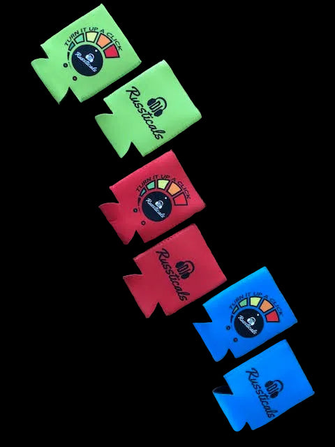 DJ Russticals "TURN IT UP A CLICK" KOOZIE