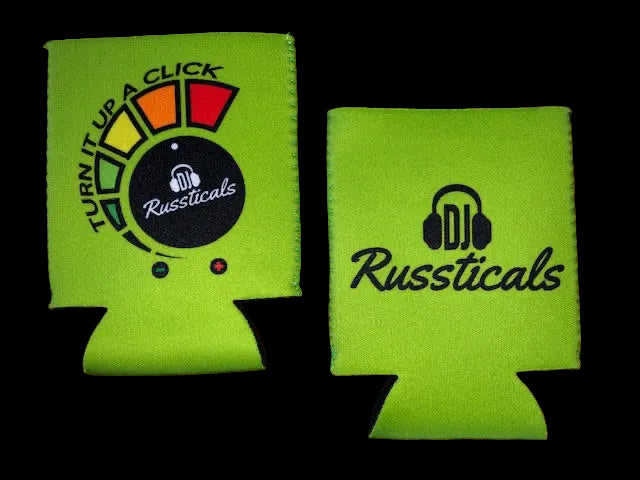 DJ Russticals "TURN IT UP A CLICK" KOOZIE