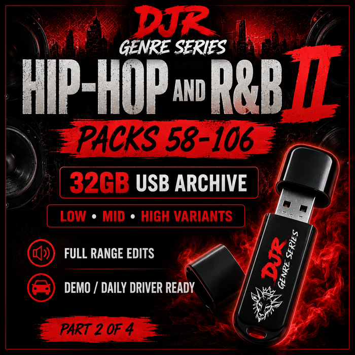 GENRE SERIES HIP-HOP/R&B #2 Packs 58-106 (low mid high) / No Lanyard