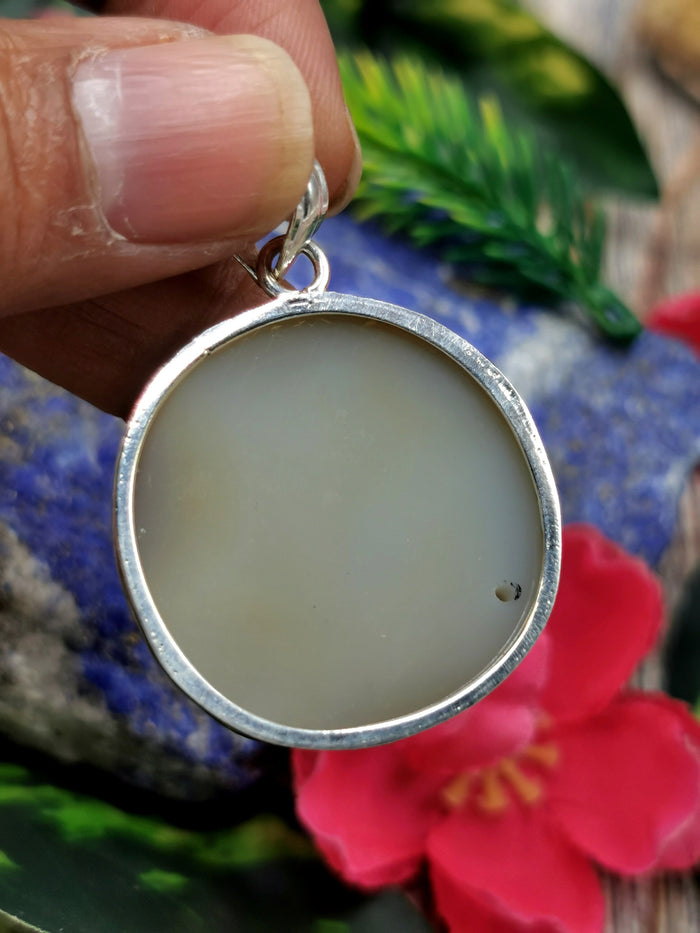 Druzy Pendant in German Silver - crystal/gemstone jewelry| Mother's Day/birthday/engagement/wedding/anniversary gift - Shwasam