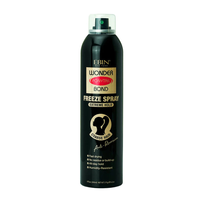 EBIN Wonder Ponytail Bond Freeze Spray Extreme Hold Coarse Hair 245ml