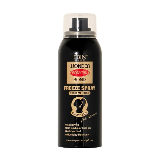 EBIN Wonder Ponytail Bond Freeze Spray Extreme Hold Coarse Hair 80ml