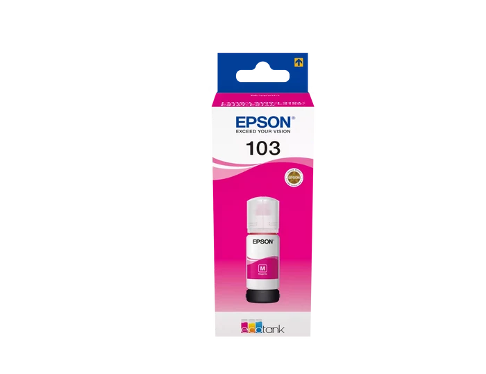 Packaging of Epson 103 EcoTank Magenta Original Ink Bottle