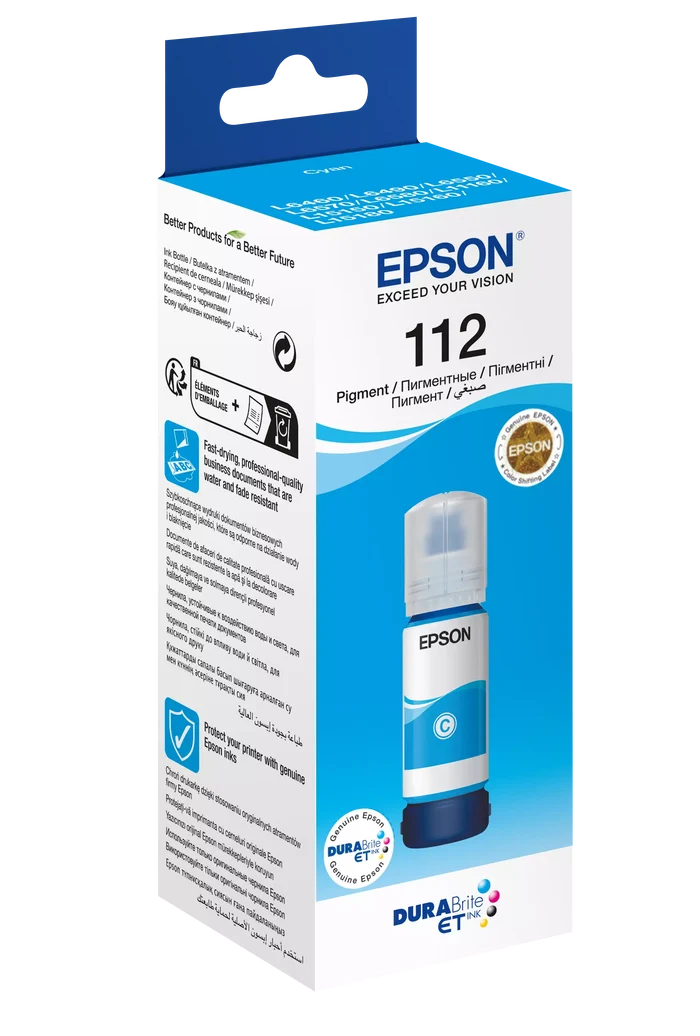 Epson 112 EcoTank Cyan Original Ink - T06C24A