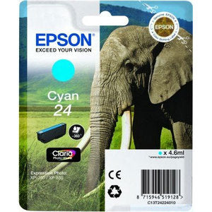 Epson Original T24 Cyan Claria Photo HD Ink