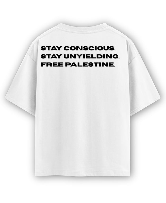 White Oversized T-shirt Back Design