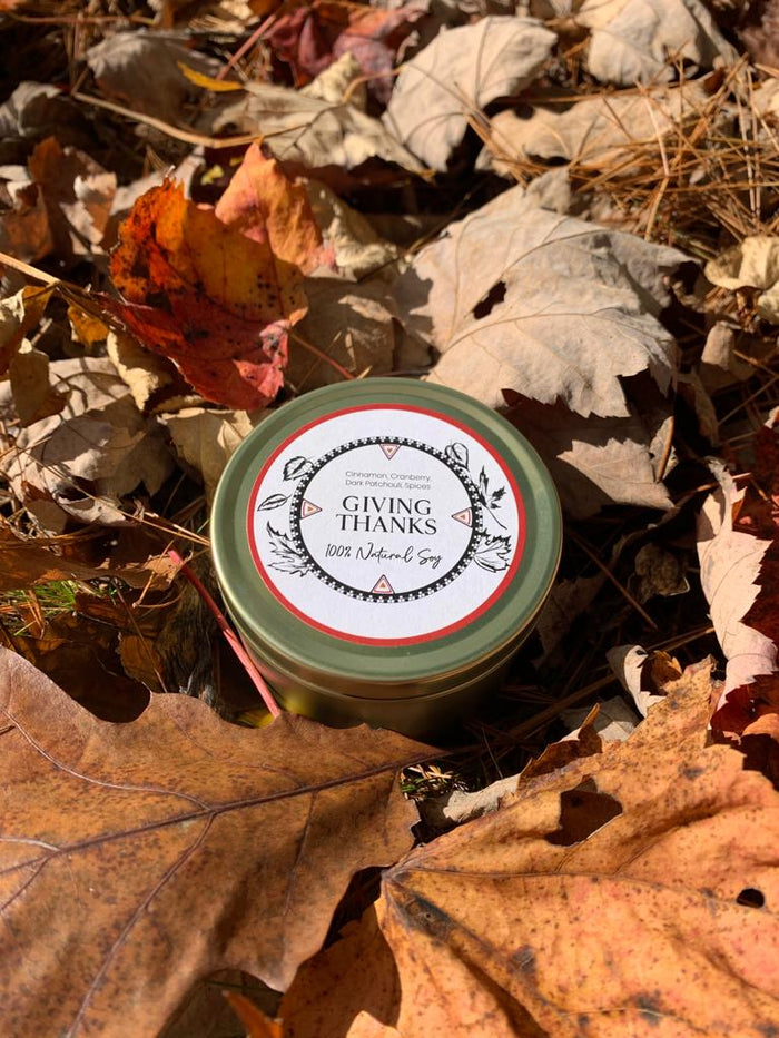 Giving Thanks - 8oz Travel Tin - LODGE Soy Candles