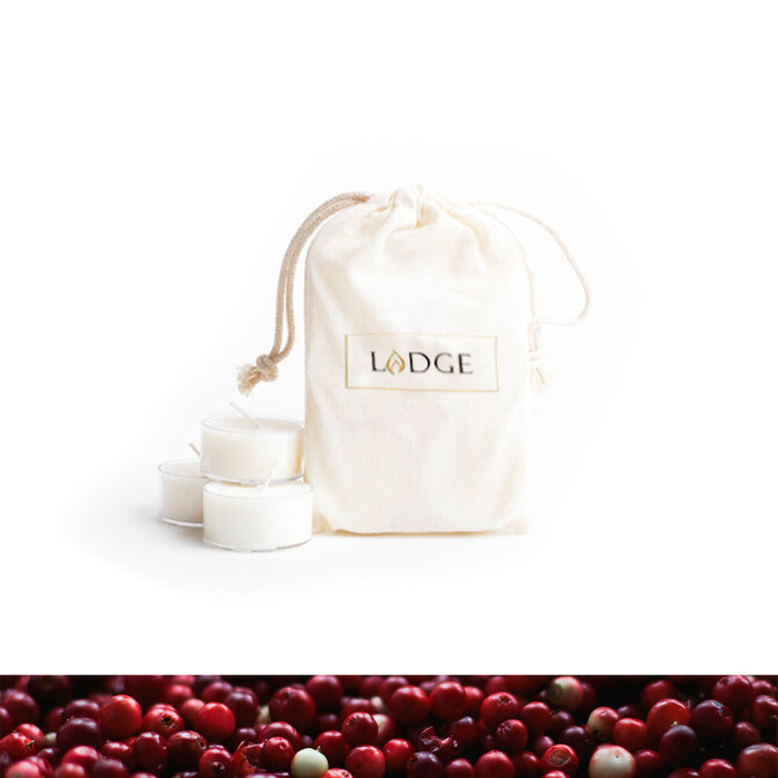 LODGE Soy Candle's Giving Thanks Tealights in a pack of six.