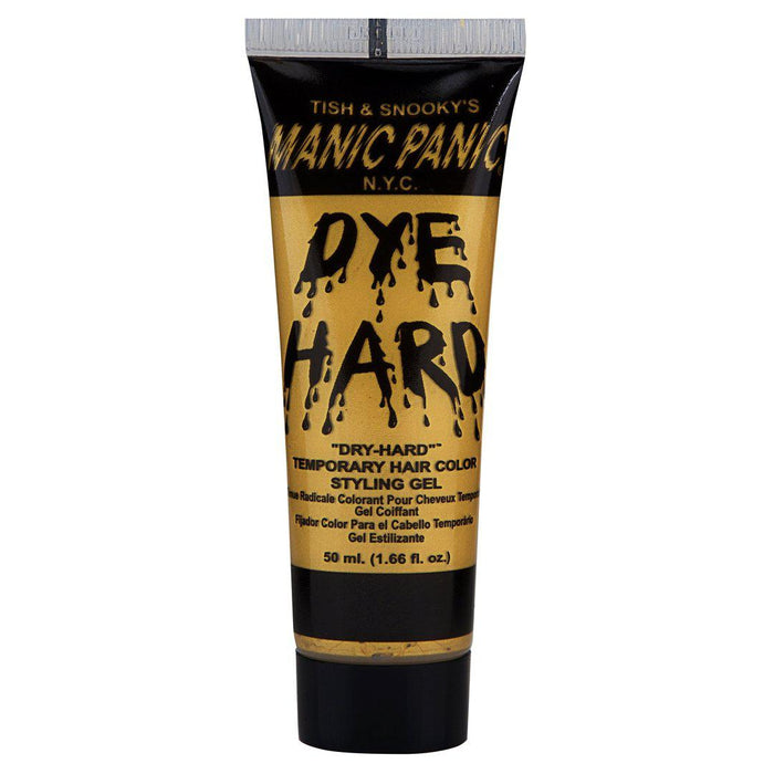 Glam Gold™ DYE HARD®, metallic, metallic gold, gold, glitter, glitter gold, glittery gold, shimmer gold, shimmery gold, sparkly gold, temporary color, temporary gel, wash in wash out