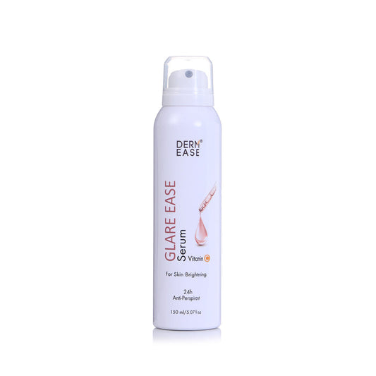 Derm Ease Glare Ease Serum bottle on a white background