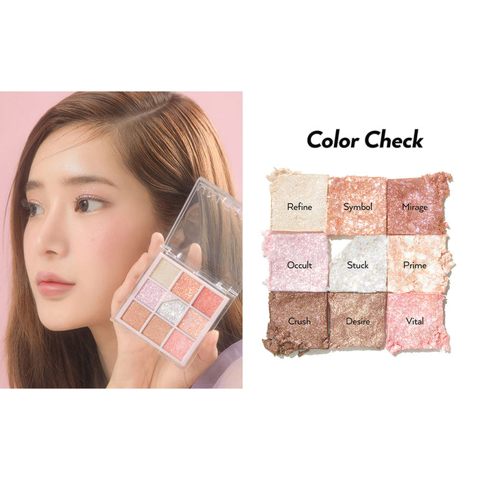 Unleashia Glitterpedia Eye Palette NO 1 ALL OF GLITTER Nudie Glow Australia
