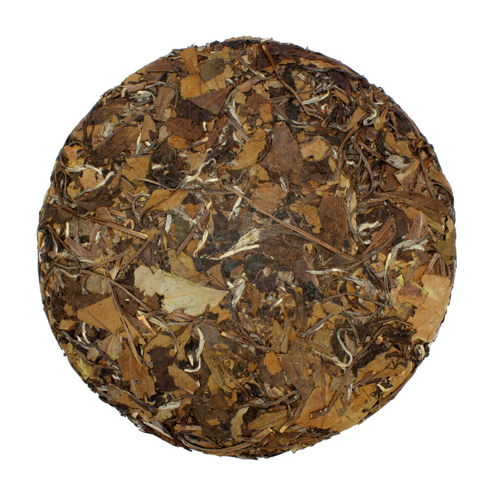 Gong Mei Bingcha White Tea unwrapped
