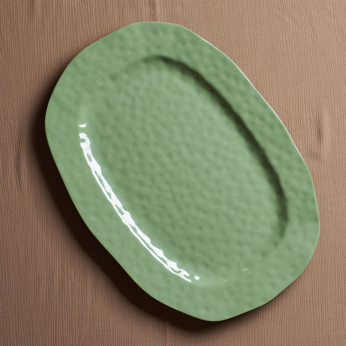 Green Large Serving Platter