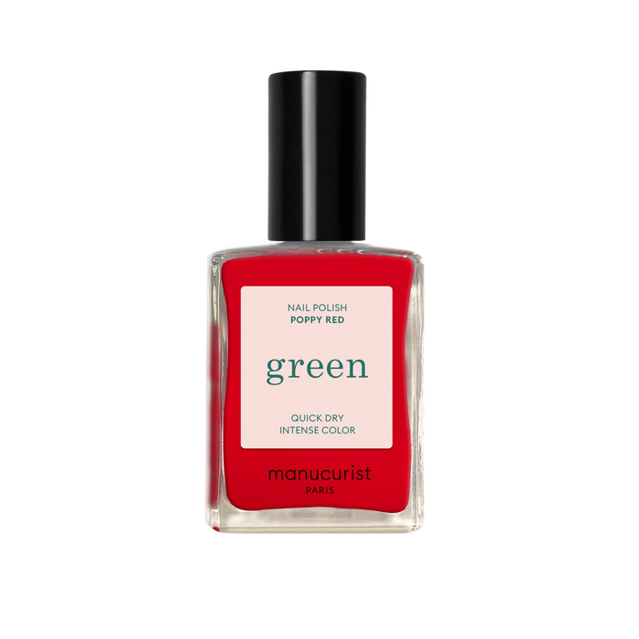Green Nail Polish - Poppy Red
