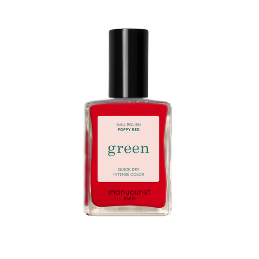Green Nail Polish - Poppy Red