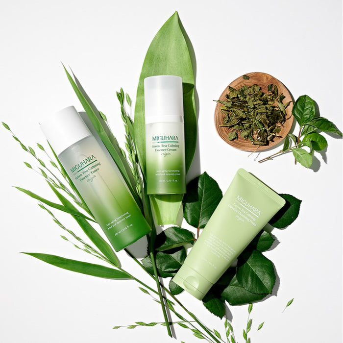 Green Tea Calming Essence Cleansing Foam Origin - Korean-Skincare