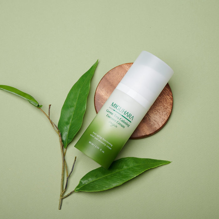 Green Tea Calming Essence Cream Origin - Korean-Skincare