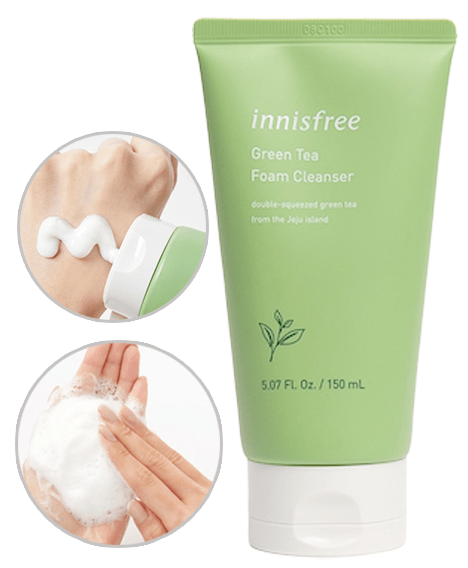 Green Tea Foam Cleanser - Korean-Skincare