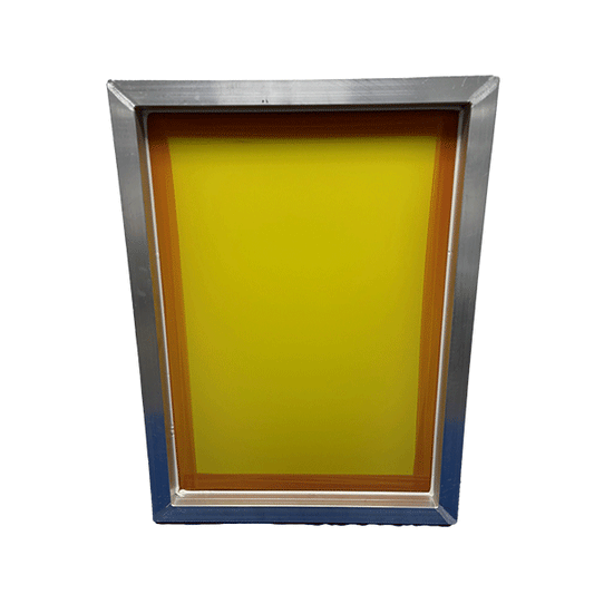 GSF 25" x 36" 158/48 Thin Thread Yellow Mesh Alum Frame