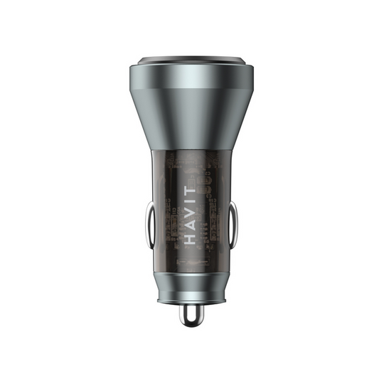 Havit 48W Car Charger with Digital Display - Office R Us Lagos