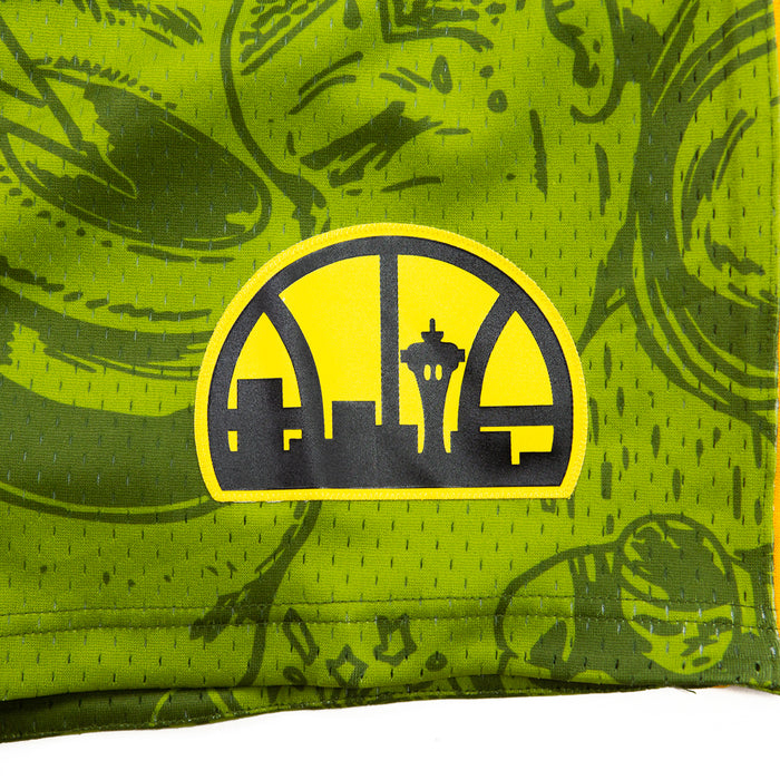 Hebru Brantley x Mitchell Ness Seattle Supersonics Short (Green)