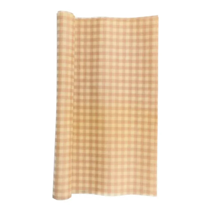 Honeybee Beeswax Roll 28cm x 1 Metre Gingham