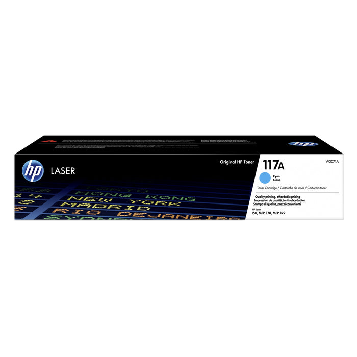 HP 117A Cyan Original Laser Toner Cartridge - W2071A