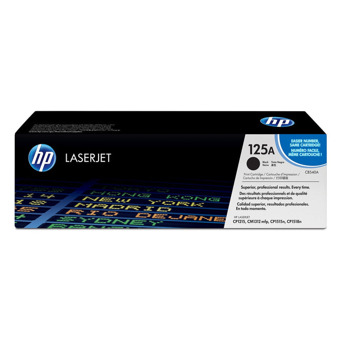 HP 125A Black Original LaserJet Toner Cartridge - CB540A