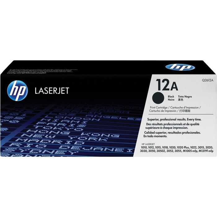 HP 12A Black Original LaserJet Toner Cartridge - Q2612A