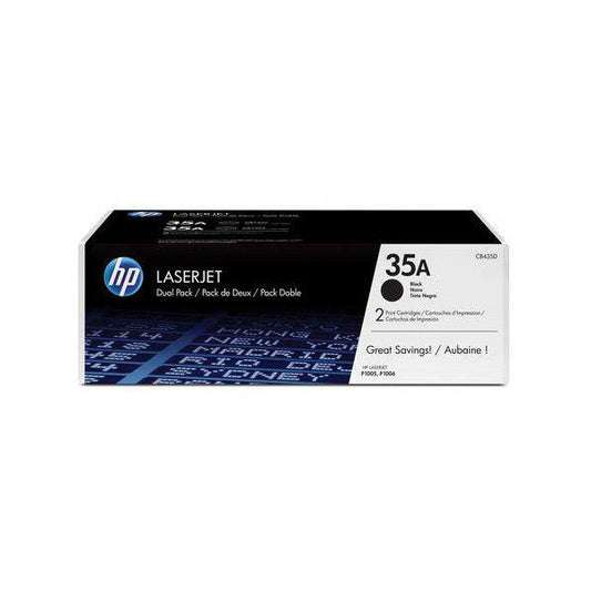 HP 35A Black Original Toner Dual Pack - CB435AD
